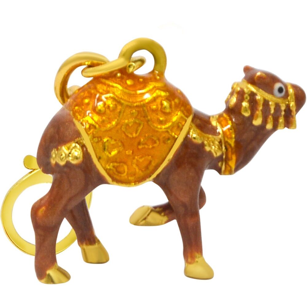 6716 Feng Shui Cash Flow Camels Amulet Keychain Bring Luck ＆ Fortune